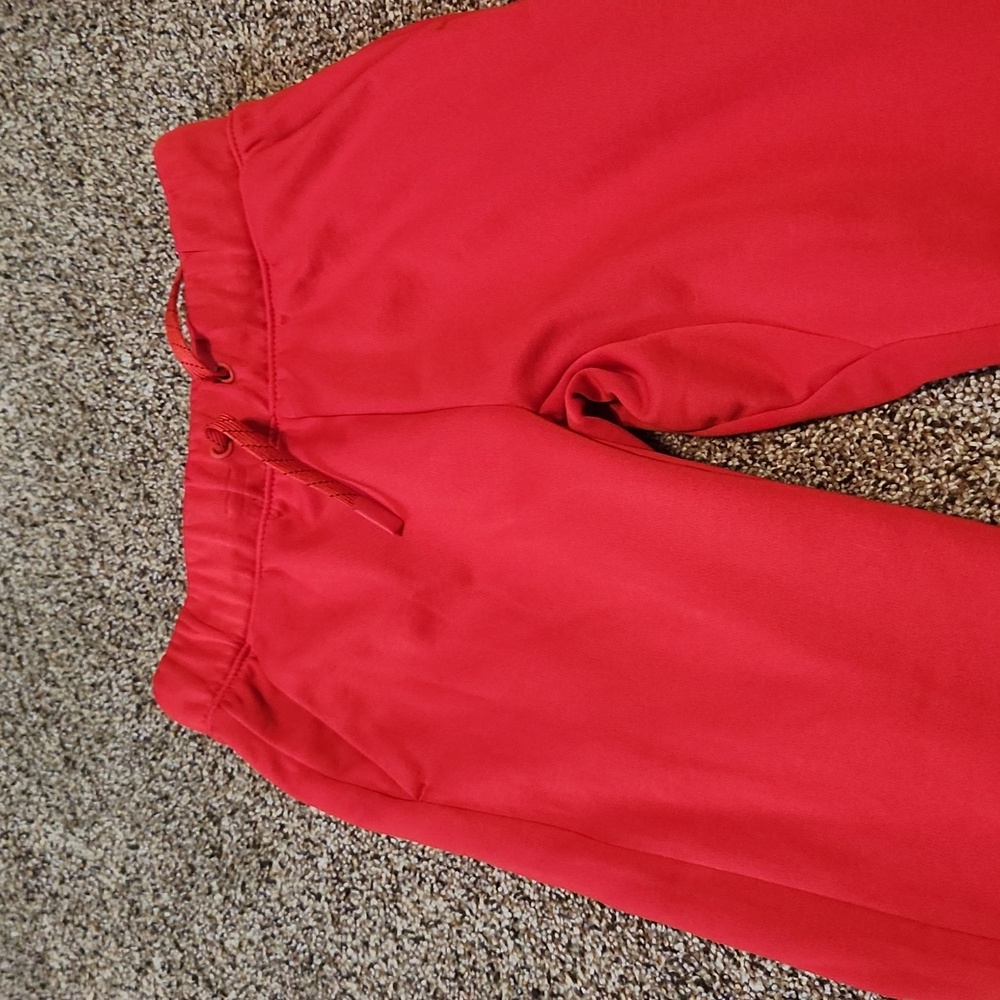 Red joggers